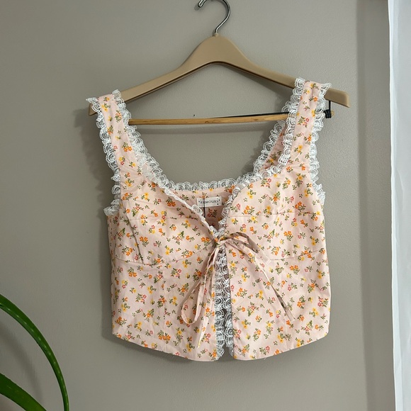 Pink quilted crop - Picture 1 of 5